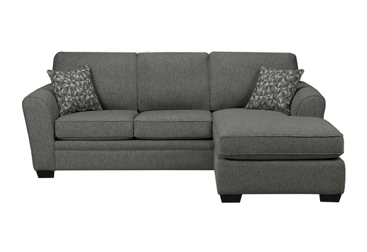 Calcato LHF/RHF Configurable Sectional - Dark Grey - Furniture image 1