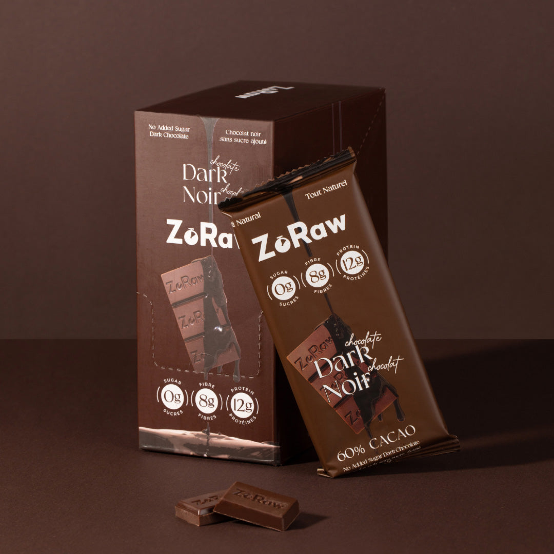 60% Dark Chocolate Bar with Protein (Box of 12) - Accessories image 3