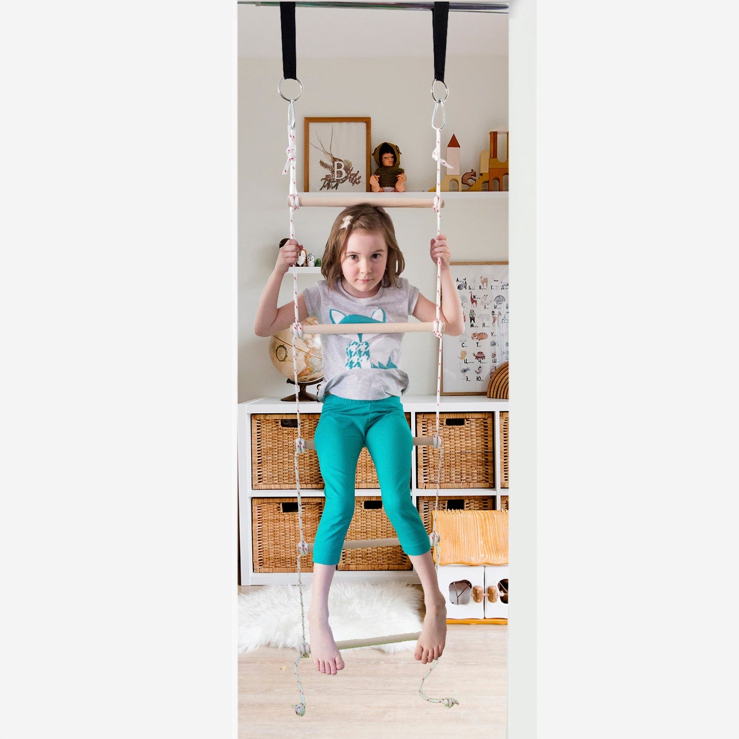 Doorway Gym Kit: Combo, Rings, Swing and Rope Ladder - Accessories image 3