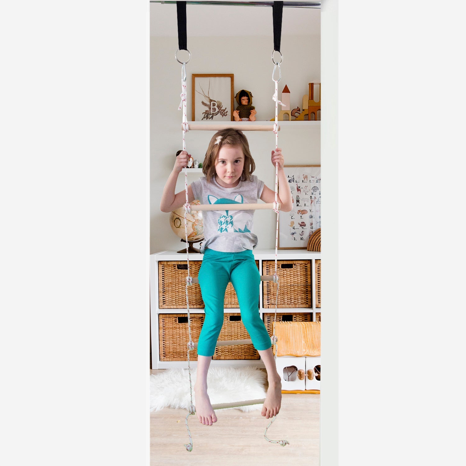 Doorway Gym Kit: Combo, Rings, Swing and Rope Ladder - Accessories image 3