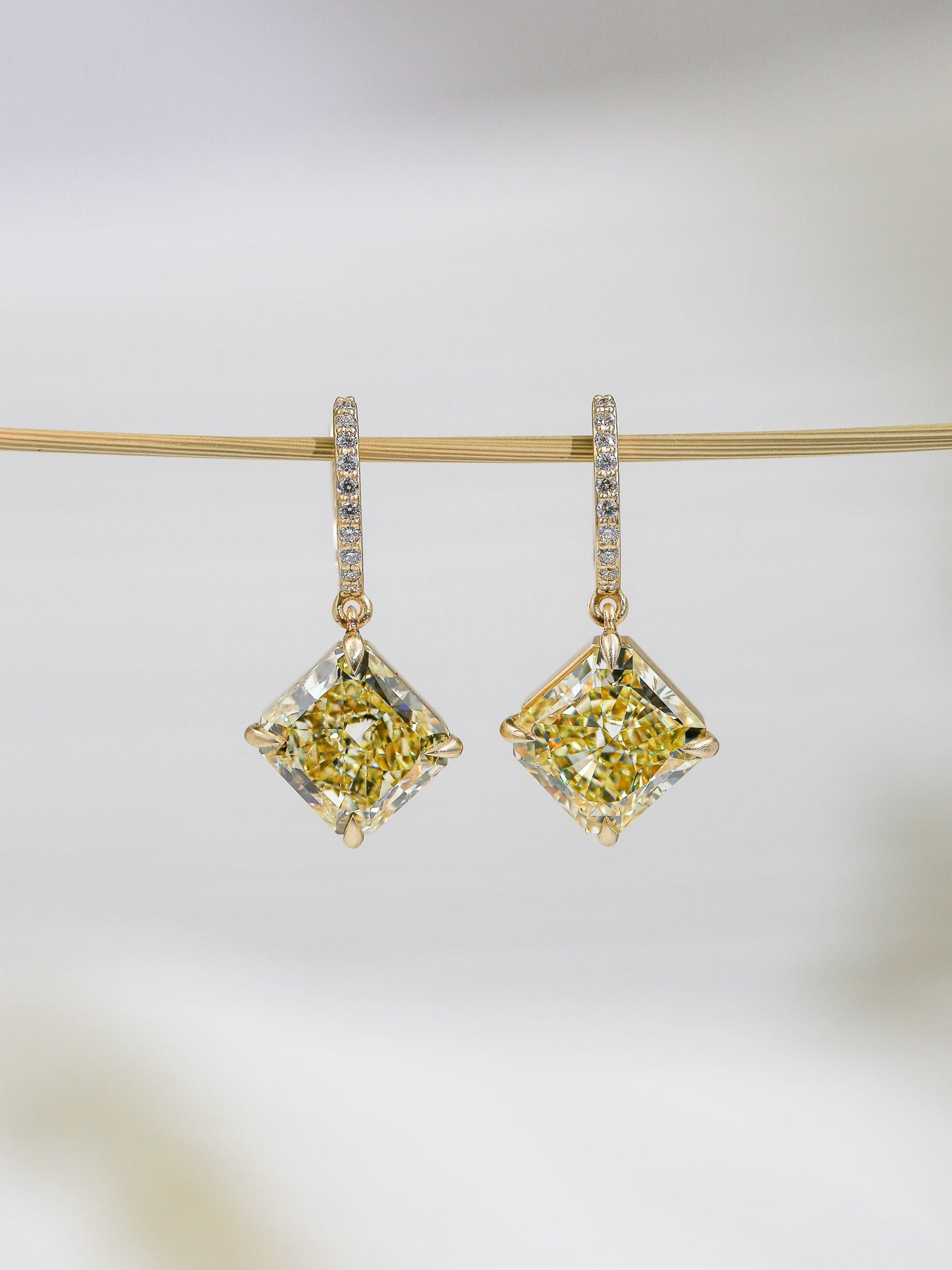 Fancy Yellow Kite Earrings - Misc image 3