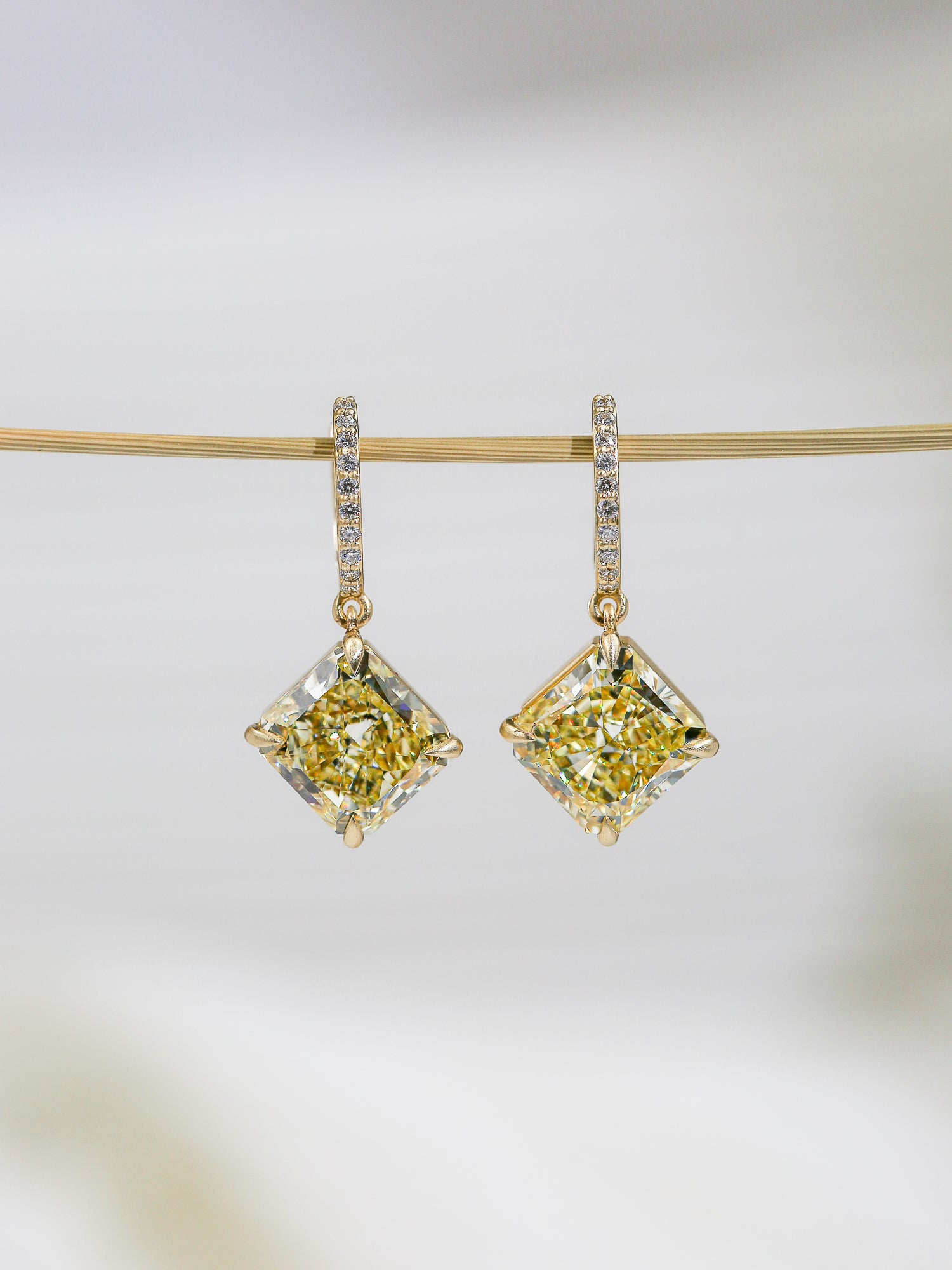 Fancy Yellow Kite Earrings - Misc image 3