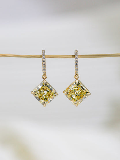 Fancy Yellow Kite Earrings - Misc image 3