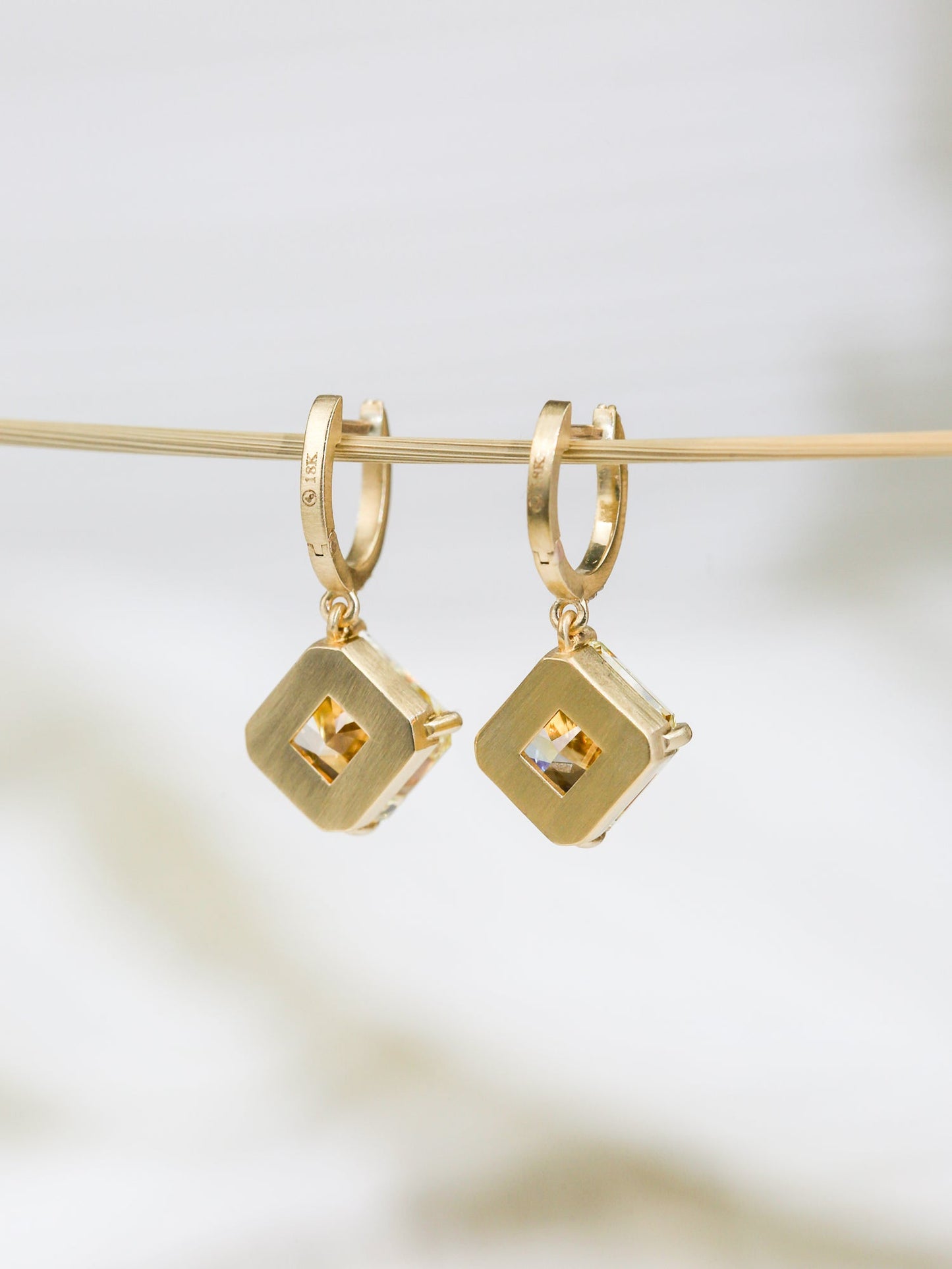 Fancy Yellow Kite Earrings - Misc image 2