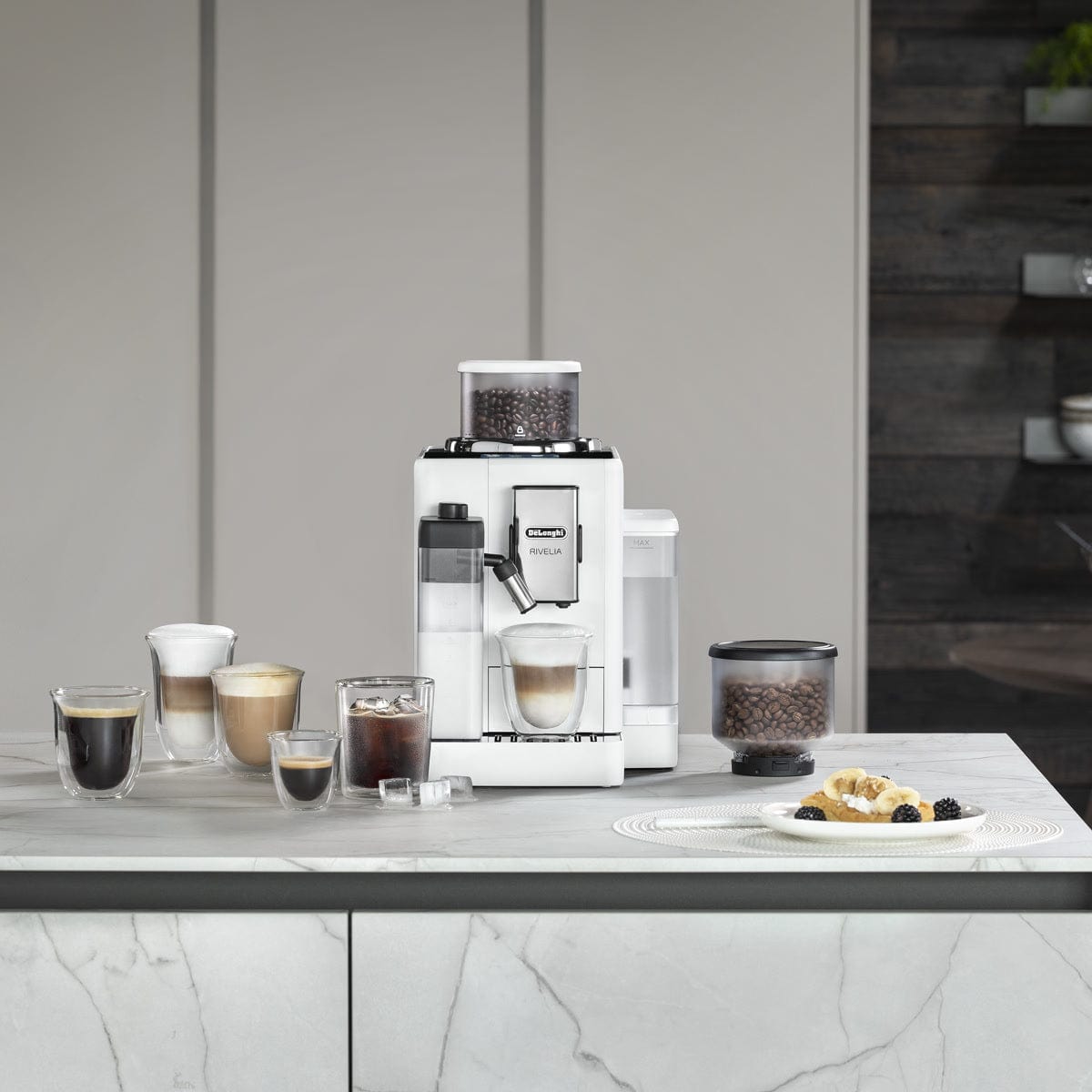 DeLonghi Rivelia Super Automatic Espresso Machine EXAM44055W (Arctic White) - Misc image 10