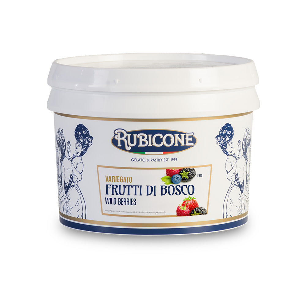 Wild Berry Sundae Dessert Topping - 3 KG Bucket - Wild Berries Variegate - Rubicone Canada - Misc image 2