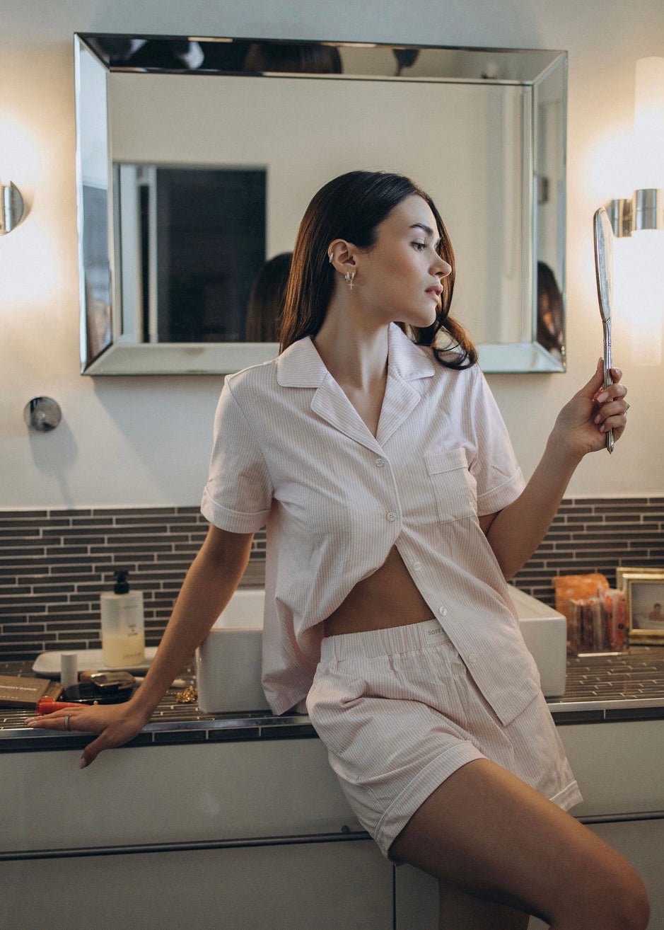 Striped Cotton Lounge Set - Misc image 10