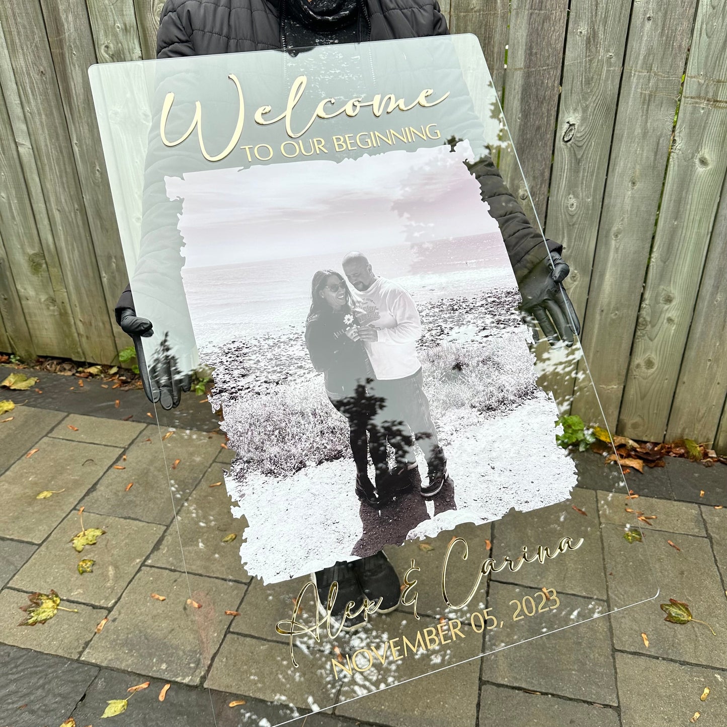 Photo Wedding Welcome Sign - Home Decor image 6