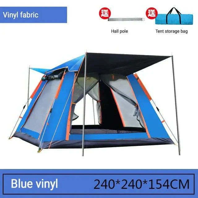 Family Camping Tent - Automatic Setup, Waterproof, All Seasons, Ideal for Camping, Beach, Hiking (3-4 & 5-6 Person Sizes) with Carrying Bag - Misc image 13