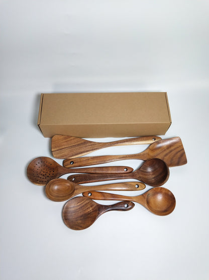 YEK NATURAL WOOD COOKING SKIMMER KIT - Kitchen & Dining image 6
