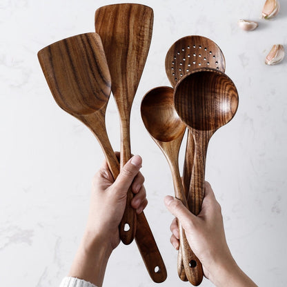 YEK NATURAL WOOD COOKING SKIMMER KIT - Kitchen & Dining image 3