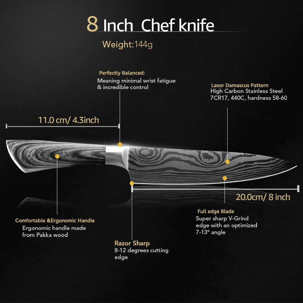 YEK CARBON COOKING KINFE - Kitchen & Dining image 5