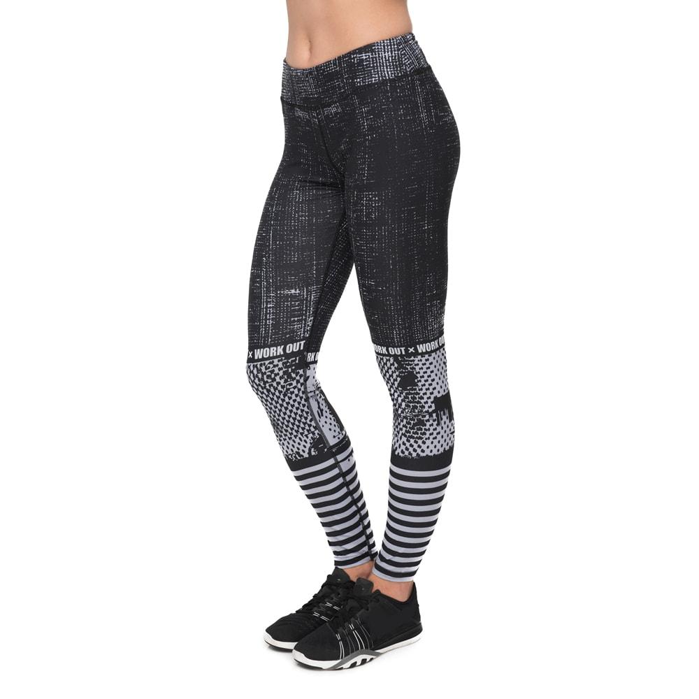 Raster Printing Gray Fitness Suit - Athletic image 4