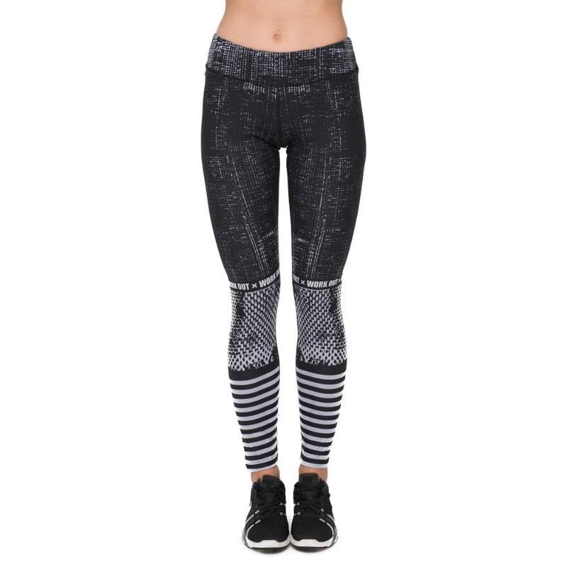 Raster Printing Gray Fitness Suit - Athletic image 11