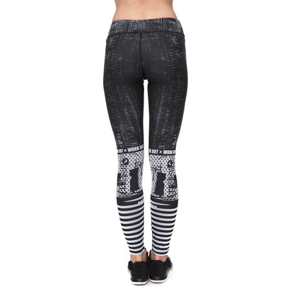 Raster Printing Gray Fitness Suit - Athletic image 10