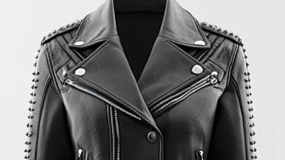 Harry Leather Black Jacket - Women Leather Jacket Black - Apparel image 3