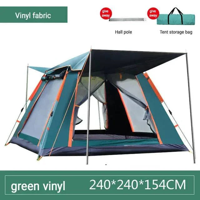 Family Camping Tent - Automatic Setup, Waterproof, All Seasons, Ideal for Camping, Beach, Hiking (3-4 & 5-6 Person Sizes) with Carrying Bag - Misc image 7