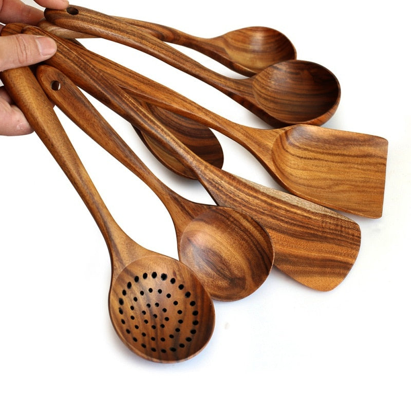 YEK NATURAL WOOD COOKING SKIMMER KIT - Kitchen & Dining image 5