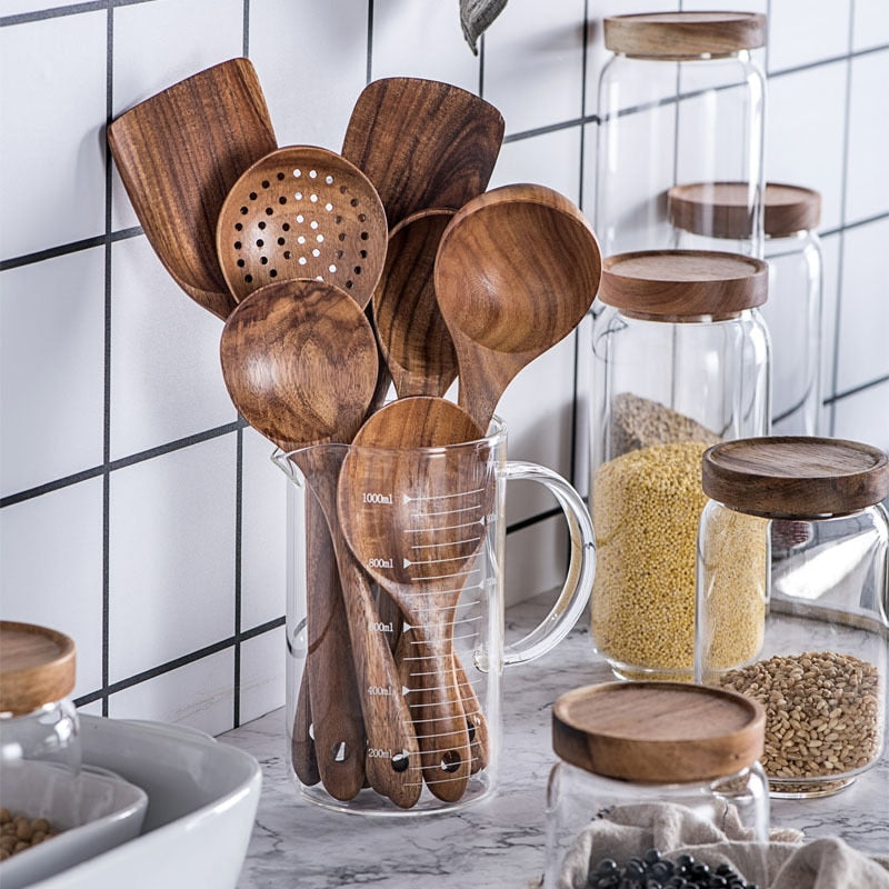YEK NATURAL WOOD COOKING SKIMMER KIT - Kitchen & Dining image 2