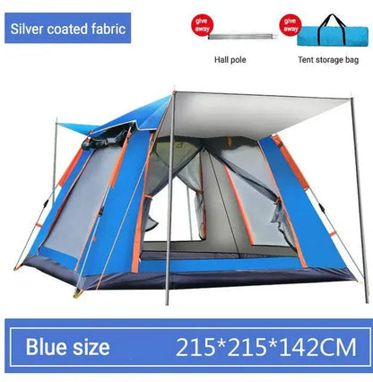 Family Camping Tent - Automatic Setup, Waterproof, All Seasons, Ideal for Camping, Beach, Hiking (3-4 & 5-6 Person Sizes) with Carrying Bag - Misc image 5