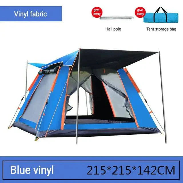 Family Camping Tent - Automatic Setup, Waterproof, All Seasons, Ideal for Camping, Beach, Hiking (3-4 & 5-6 Person Sizes) with Carrying Bag - Misc image 12