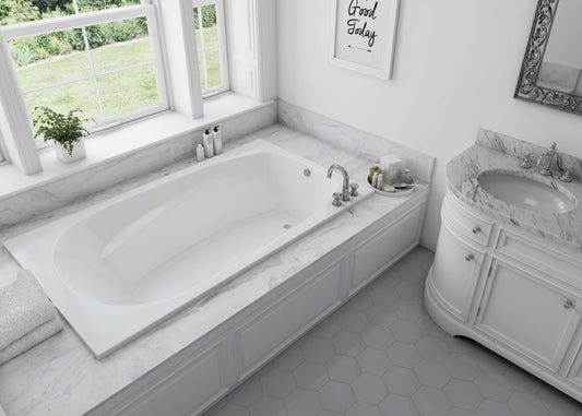 Mirolin Hudson 6 72" x 42" Drop-In Bathtub - Bedding image 1