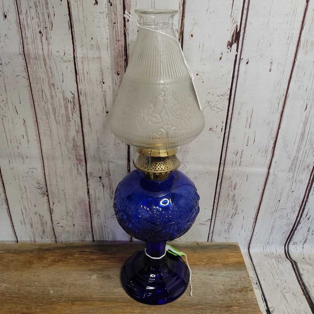 Cobalt Blackberry Kerosene Lantern 1870 (Jef) - Misc image 1