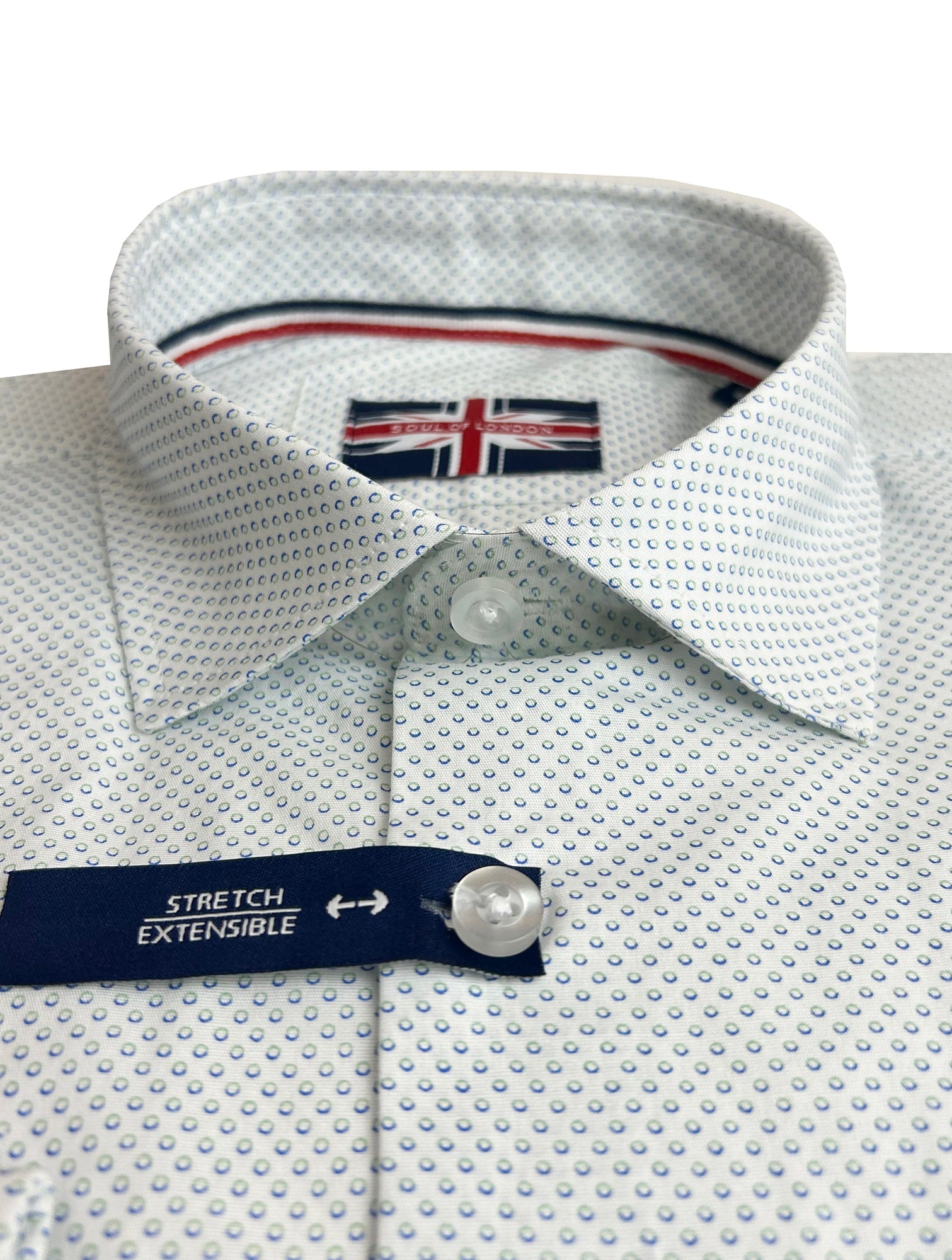 SOUL OF LONDON DRESS SHIRT- Green - Apparel image 2
