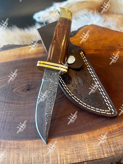 8 inch Hunting Knife With Rosewood - Apparel image 2