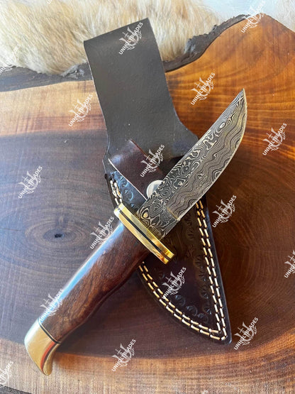 8 inch Hunting Knife With Rosewood - Apparel image 3