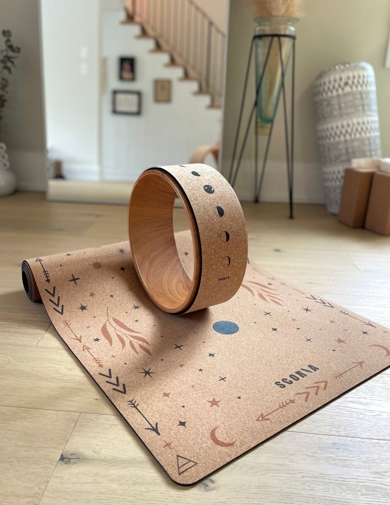 X-Thick Butterfly Cork Yoga Mat | 6MM - Athletic image 4