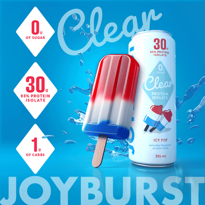 Joyburst Clear Protein Isolate - Icy Pop Flavour - Accessories image 4