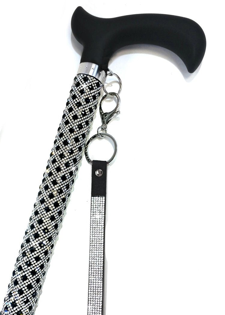 Jacqueline Kent Fancy Walking Cane - Rhinestone Encrusted - Accessories image 5