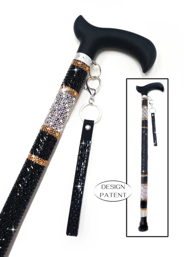 Jacqueline Kent Fancy Walking Cane - Rhinestone Encrusted - Accessories image 3