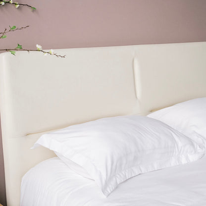 Mattia - Leather White Oak Bed - Furniture image 7