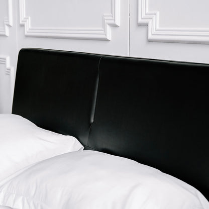 Salvatore - Leather Walnut Storage Bed - Furniture image 9