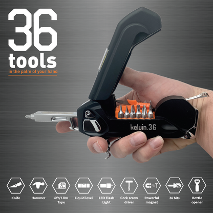 Kelvin 36 - The Ultimate Urban Multitool - Black - Home Decor image 2