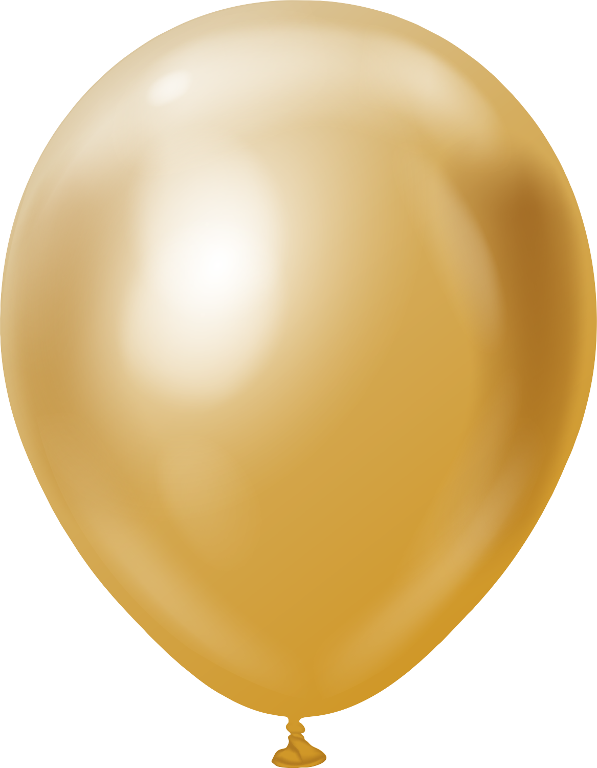12" Kalisan Latex Balloons Mirror Gold - XL SuperSize Bag Count (250 Per Bag) - Misc image 1