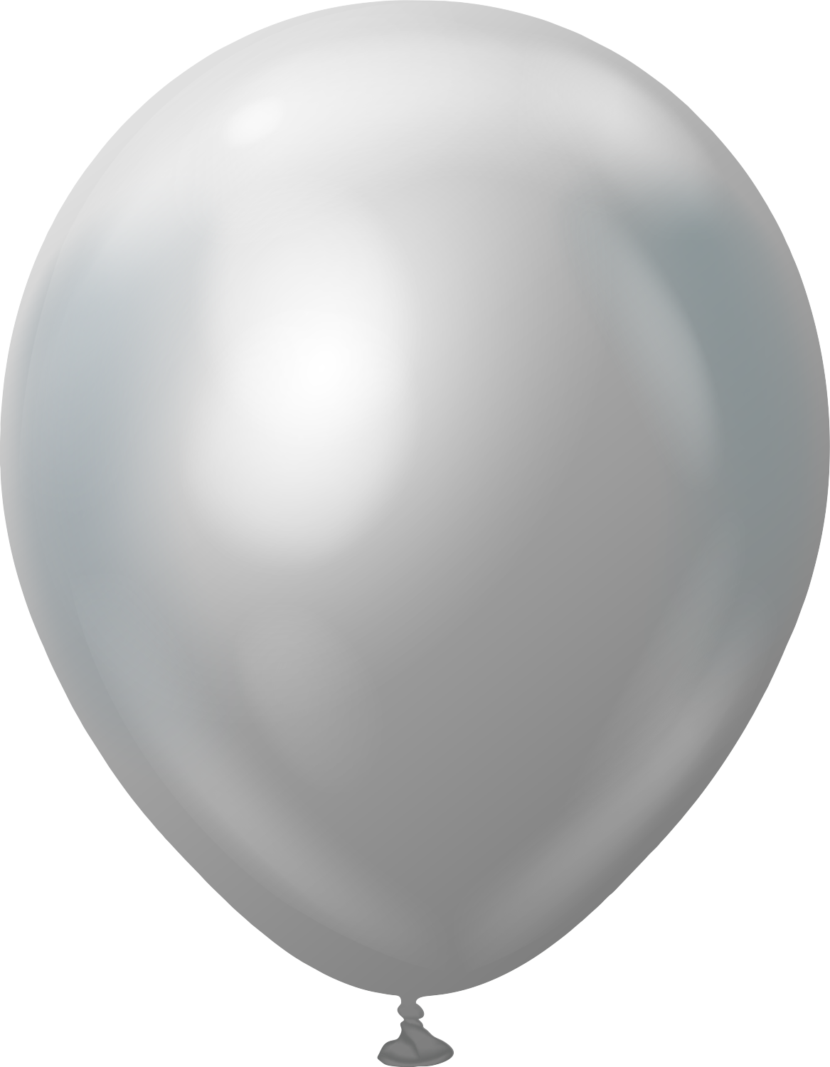 12" Kalisan Latex Balloons Mirror Silver - XL SuperSize Bag Count (250 Per Bag) - Home Decor image 1