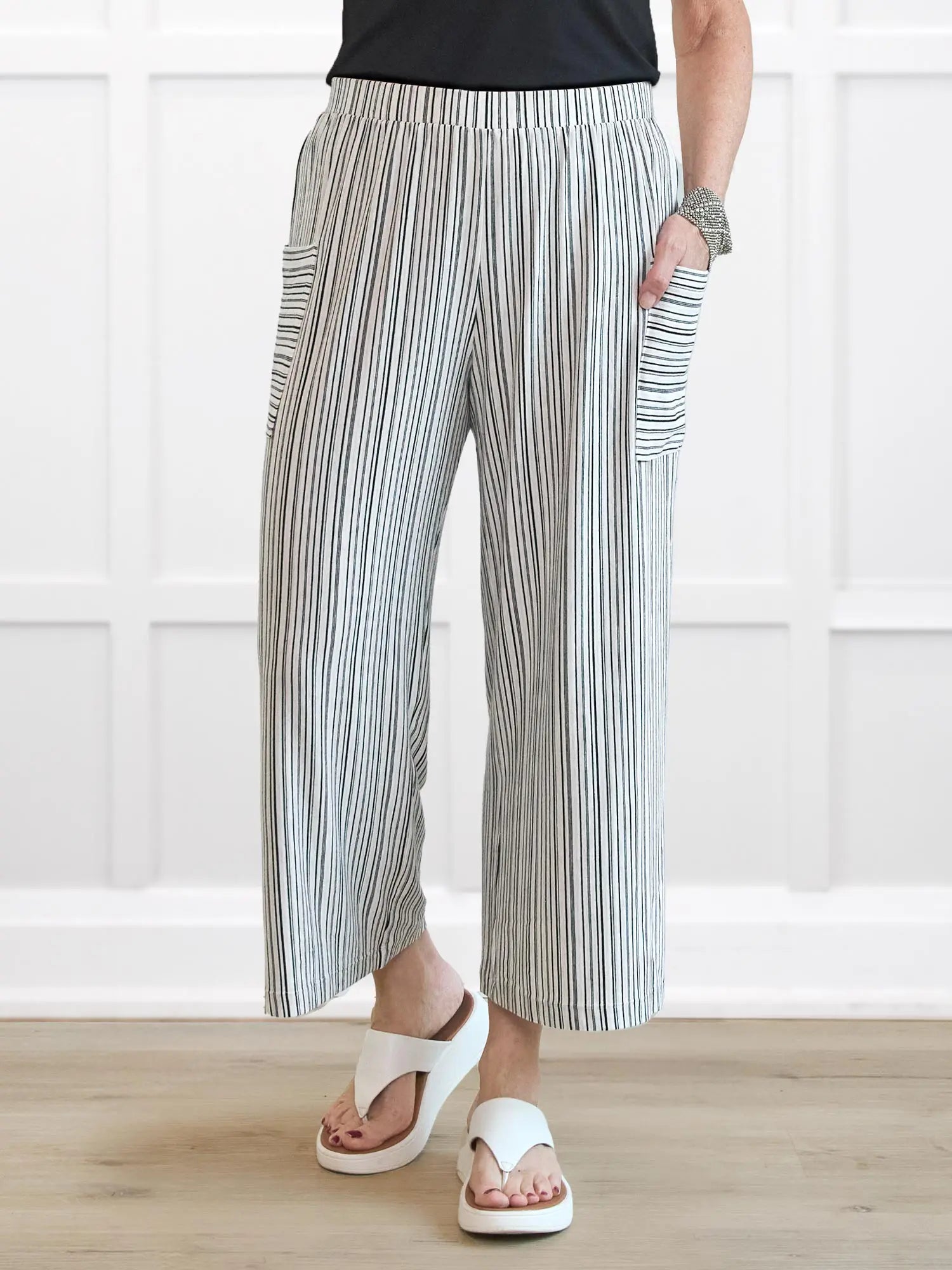 Kala striped lounge capri pant - Misc image 1