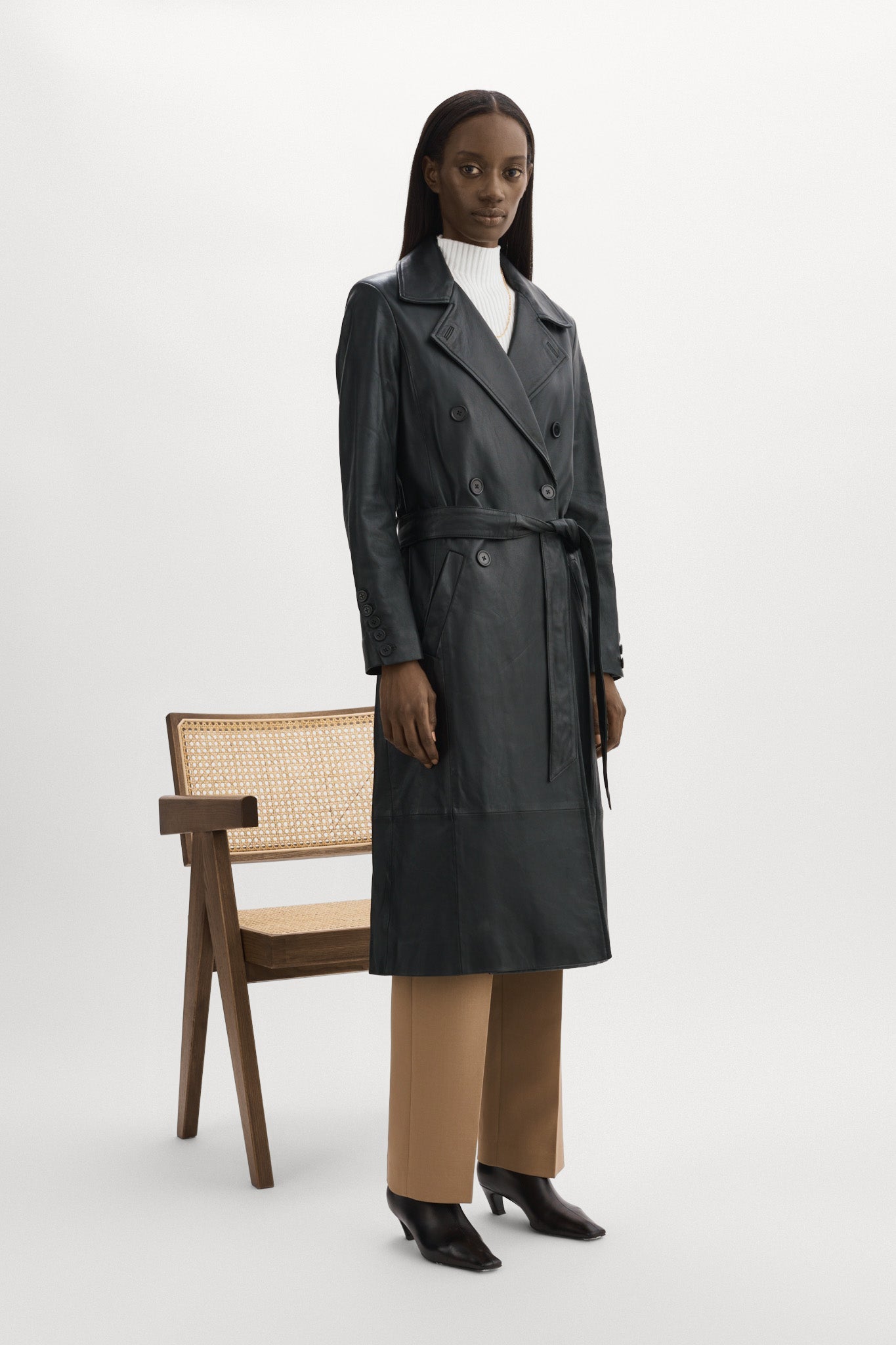 ERMA | Leather Trench Coat - Misc image 1