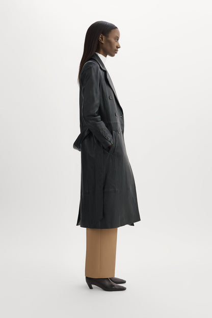 ERMA | Leather Trench Coat - Misc image 4