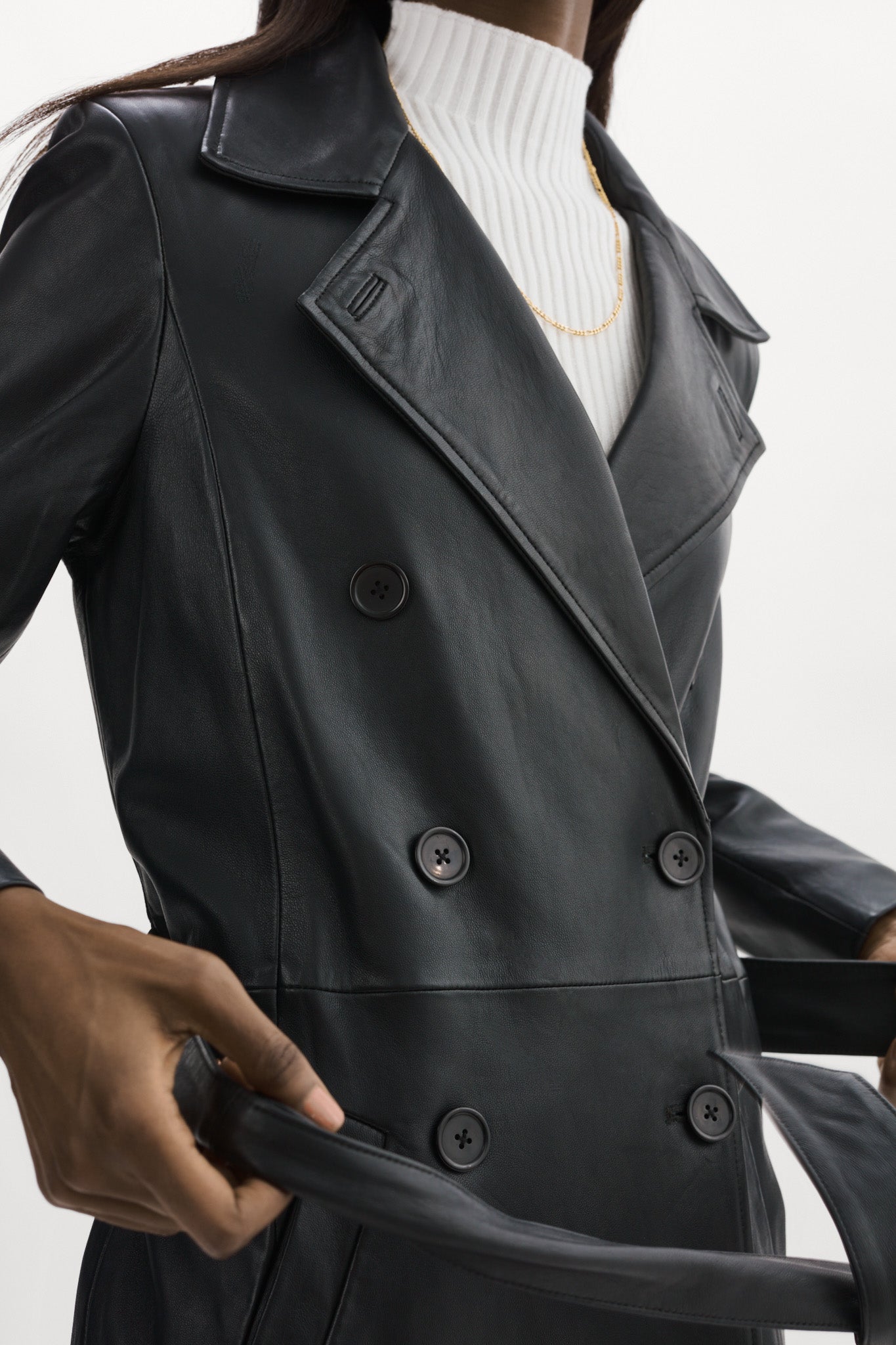 ERMA | Leather Trench Coat - Misc image 3