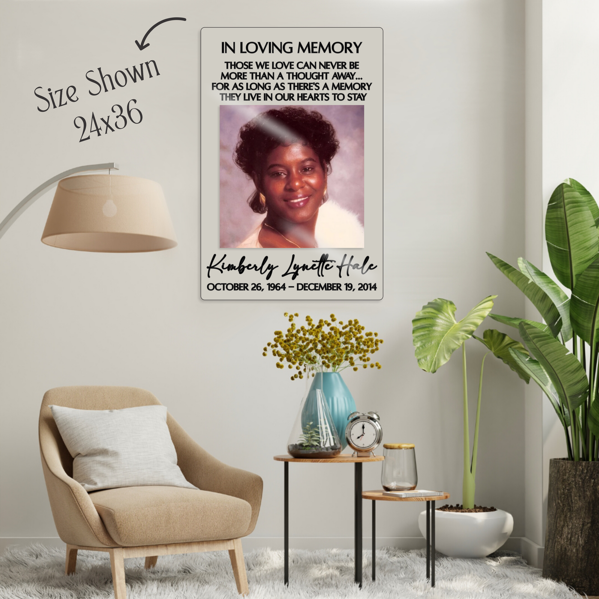 In Loving Memory Photo  Acrylic Plaque - Accessories image 5