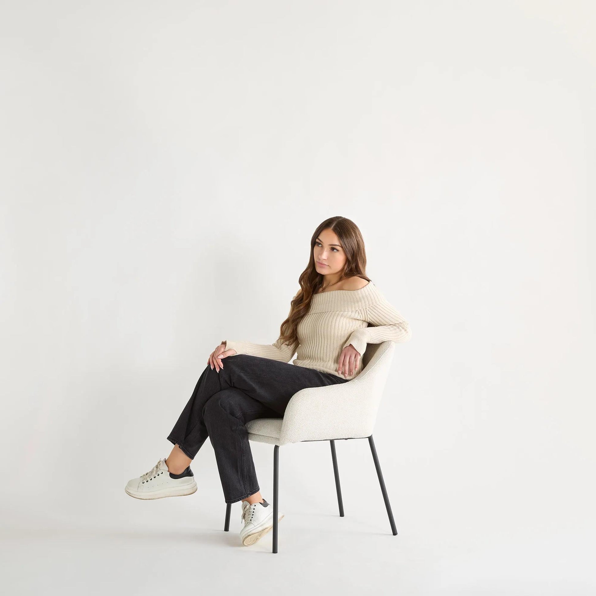 Fabric and Metal Dining Chair - Misc image 2