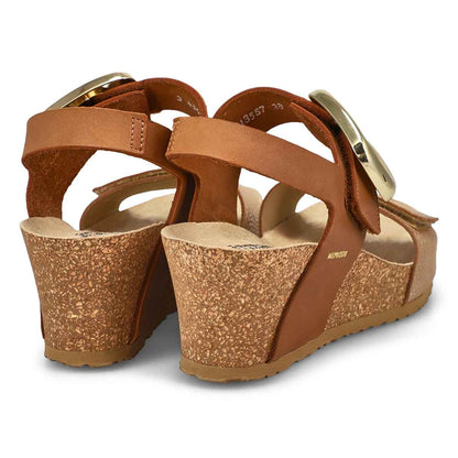 Mephisto Leandre Women's Wedge Sandals in Light Sand - Misc image 4