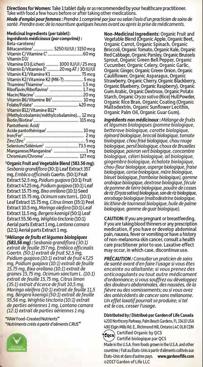 mykind Organics - Women's Once Daily Multivitamin - Furniture image 2