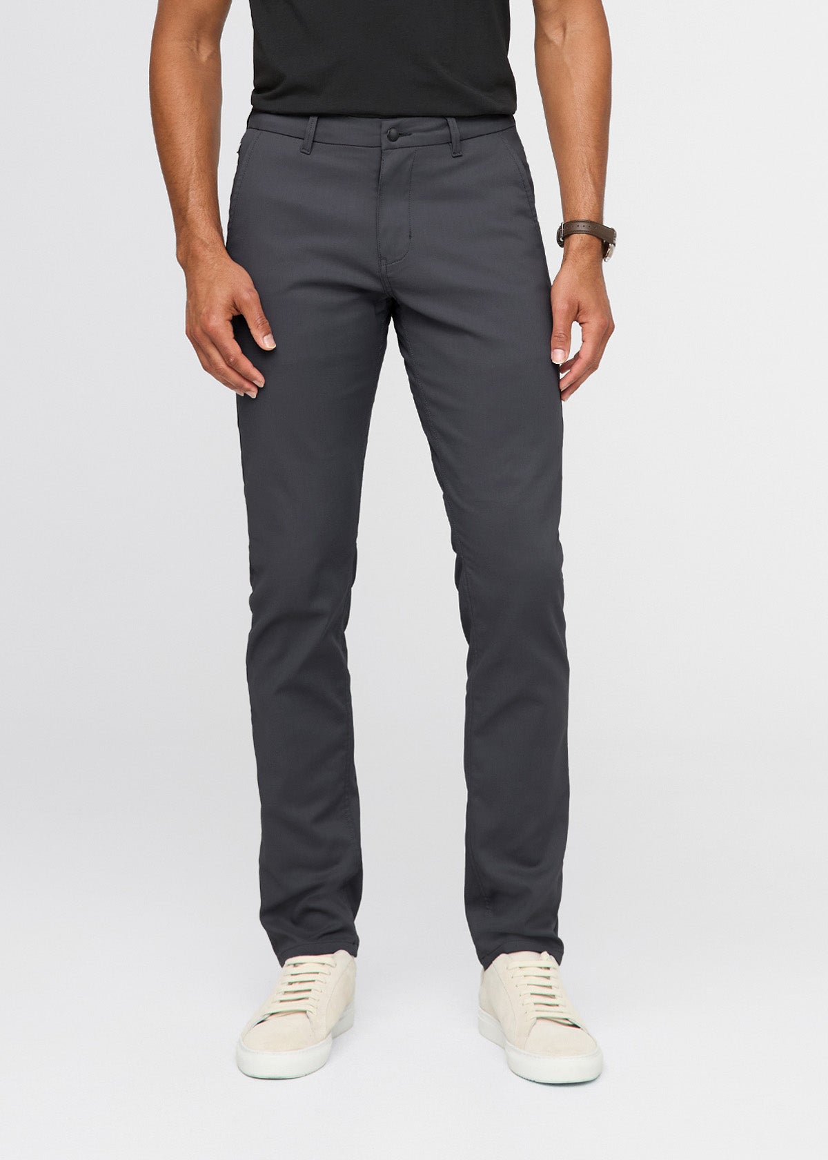 NuStretch Slim Straight Trouser - Charcoal - Misc image 2