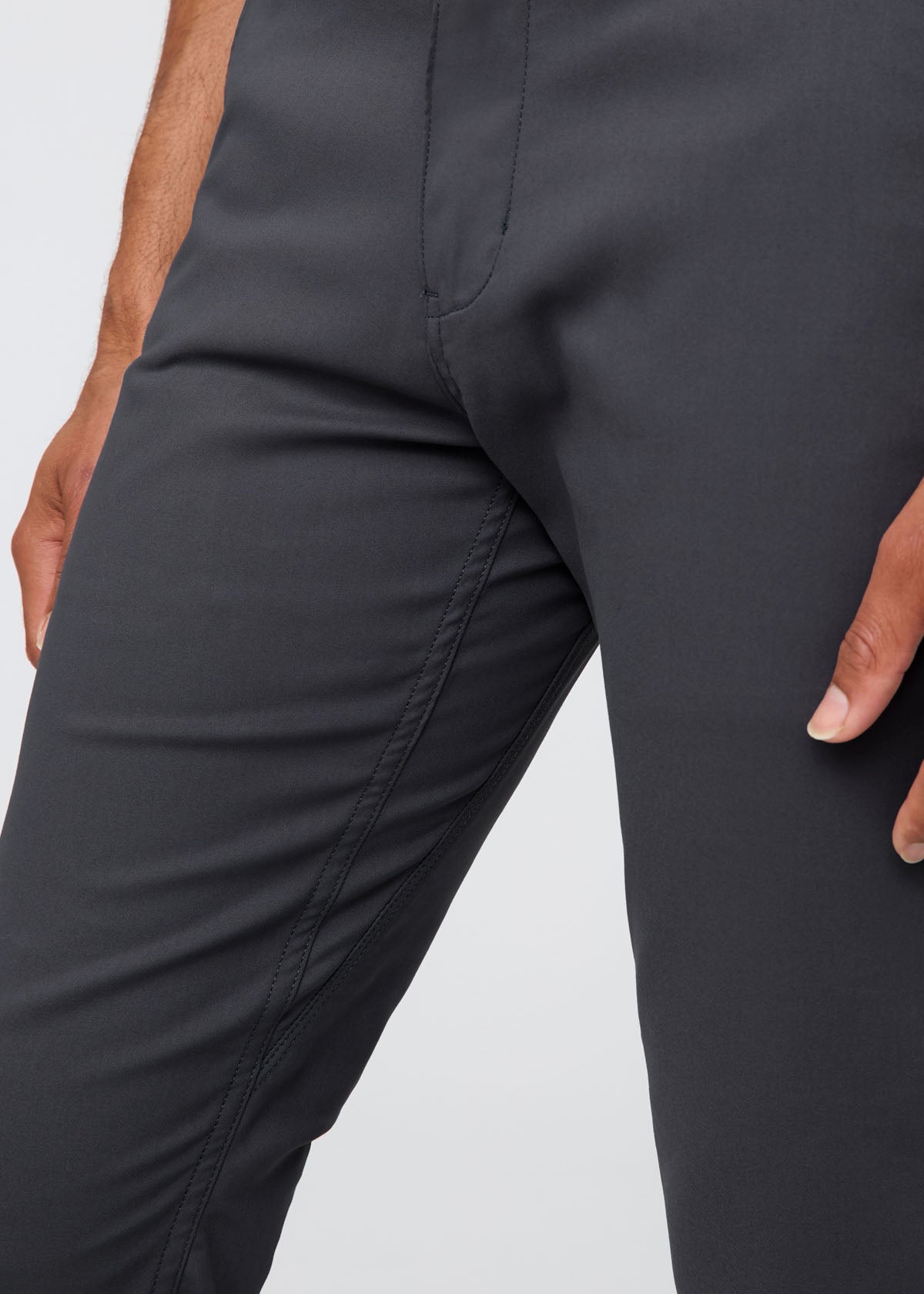 NuStretch Slim Straight Trouser - Charcoal - Misc image 8