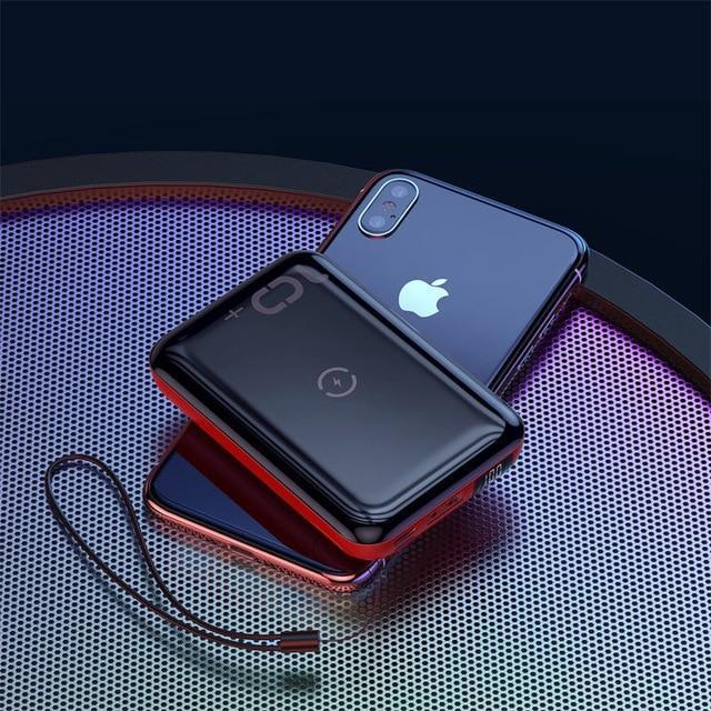 Mini Power Bank with Wireless Charger - Gadgets image 4